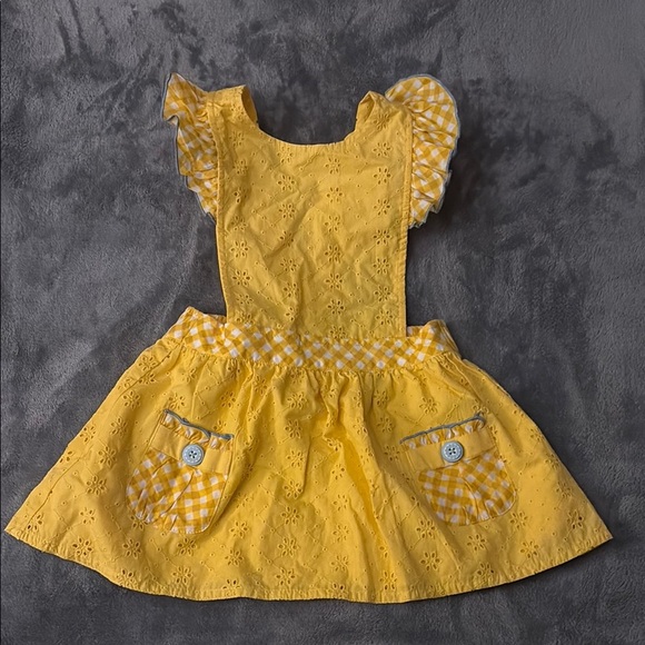 Yellow Eyelet Dress Matilda Jane - Picture 2 of 4